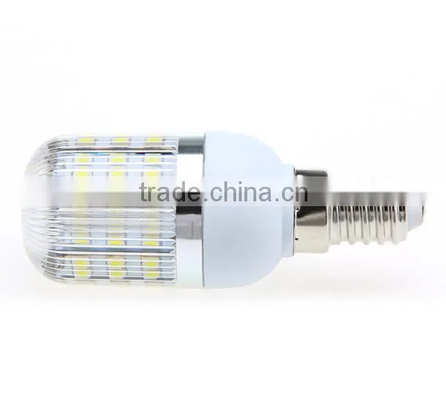 220V/110V E14/E27 2.5W 48 SMD3528 LED Corn Light Bulb Lamp with Cover White/Warm white Led
