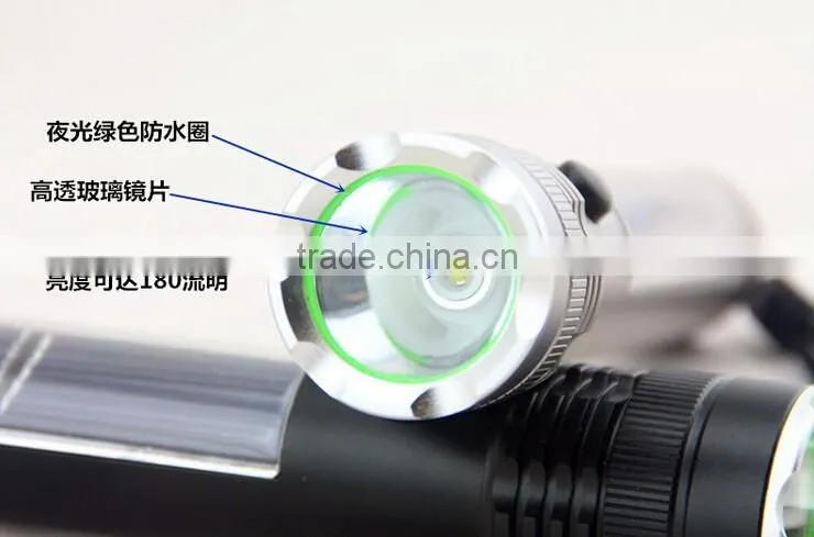 3W Strong Light Rechargeable High Power Led Solar Flashlight