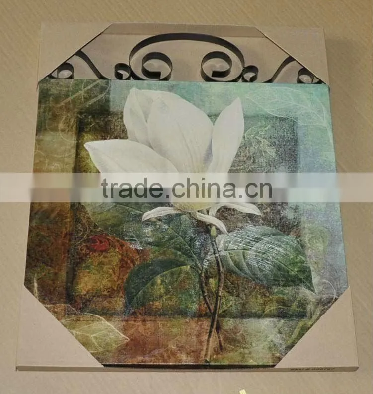 oil paintings with brush stroke framed canvas