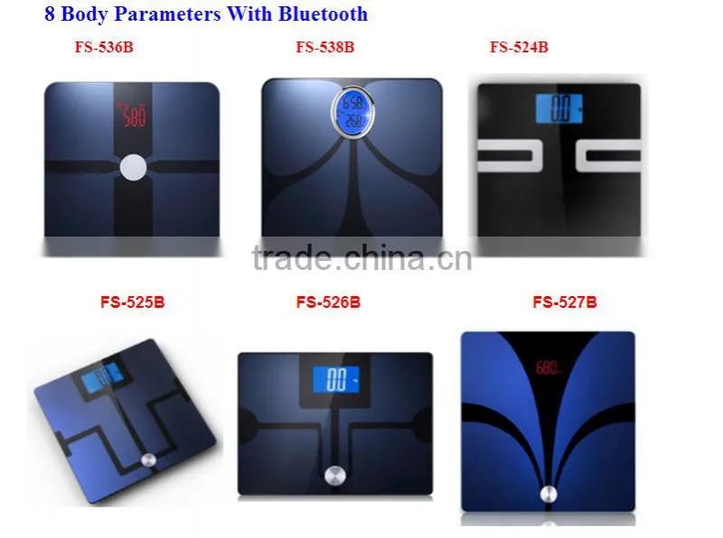 Electronic body scale bluetooth support iOS & Andriod system