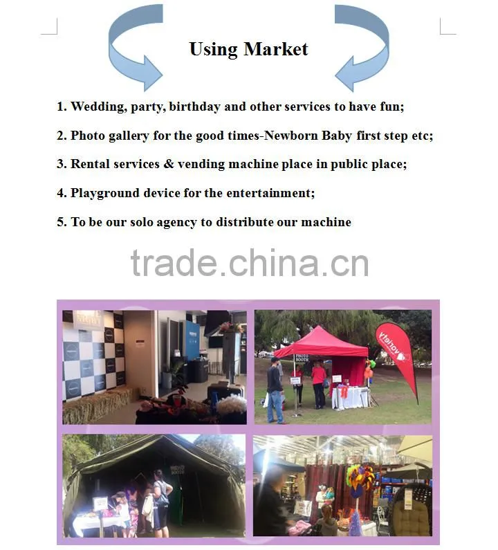 led wedding photo booth/wedding photo enclosure/led photobooth for weddings