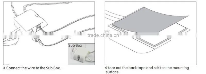 Set of 4 LED Kitchen Lighting Fixtures / 5Watt Warm White LED Kitchen Lighting Fixtures (Surface & Recessed Mount)