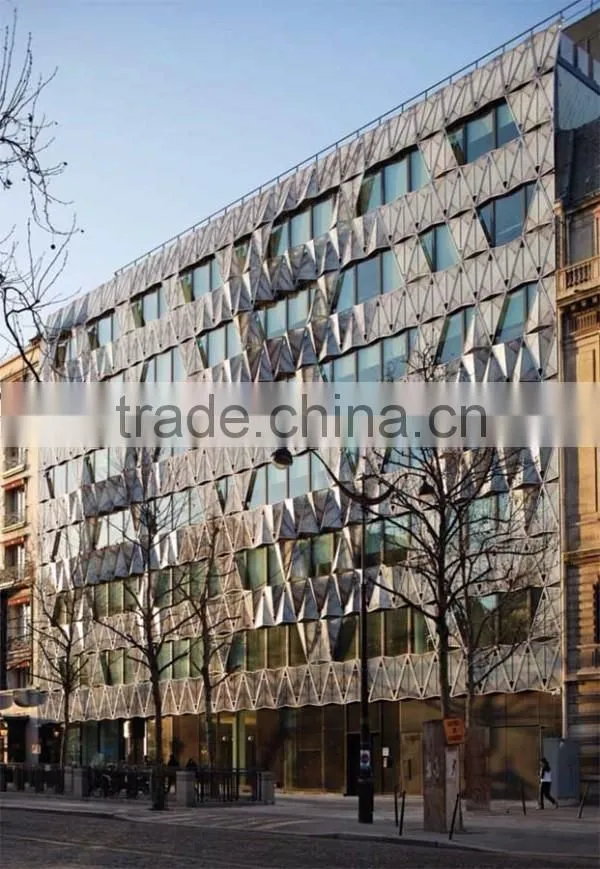 Factory Price Construction Glass Curtain Walls For Commercial Buildings