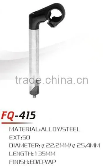 Cheap And Qualified Bicycle Parts 25.4mm Bar Bore Stainless Steel China City Bicycle Handlebar Stem