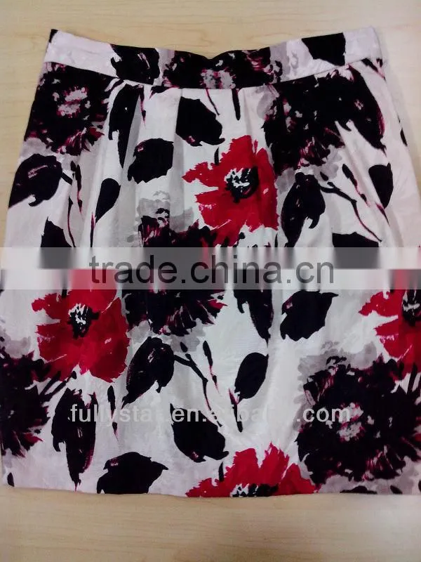 Ladies' printed recreational skirt