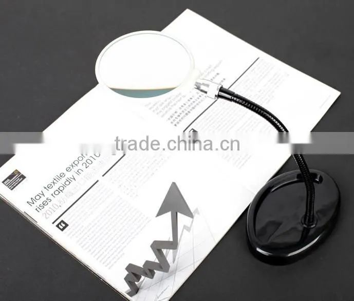 Spring Pipe Magnifier Table Reading Magnifiers for Elderly