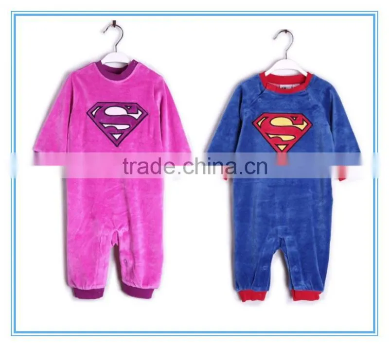 2015 top fashion boys superman pajamas kids funny pajamas, animal pajamas