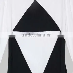 fashion high quality 2 colors combination combed cotton t-shirts