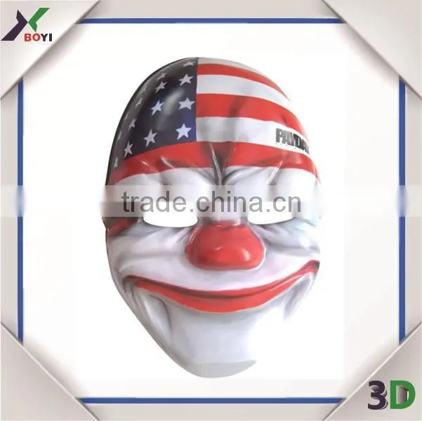 Blank White Funny Gloomy Clown Masks for Halloween/Easter wholesale
