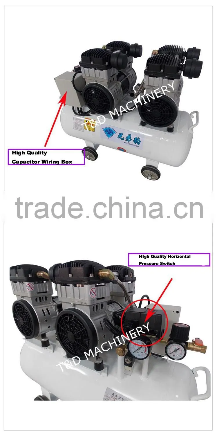 no oil quiet air compressor for chemical industry