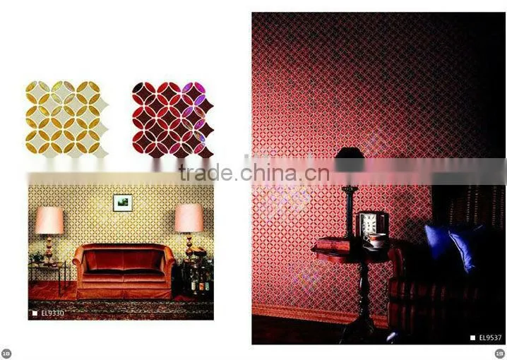 red and black iridescent decorative mosaic