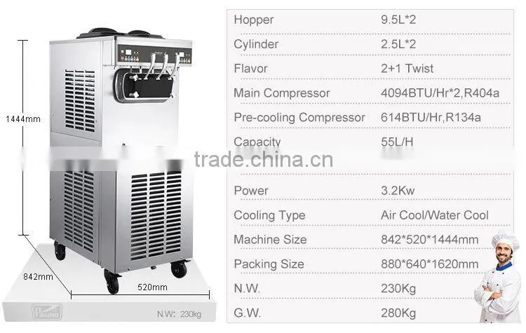 floor model S970F frozen fruit ice cream maker