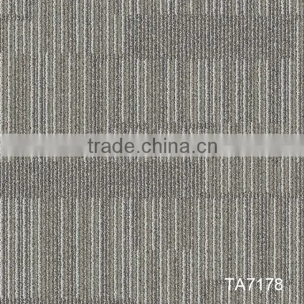 Level loop carpet tile for floor with pvc backing