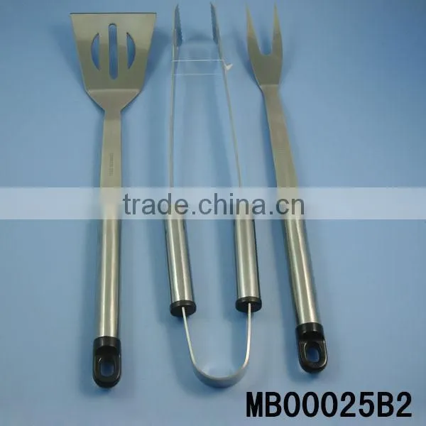 3 pcs stainless steel wholesale bbq grill tools