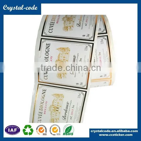 Waterproof transparent self adhesive sticker