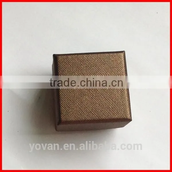 Textured Surface Finished Paper Jewelry Box for Packaging Ring Custom