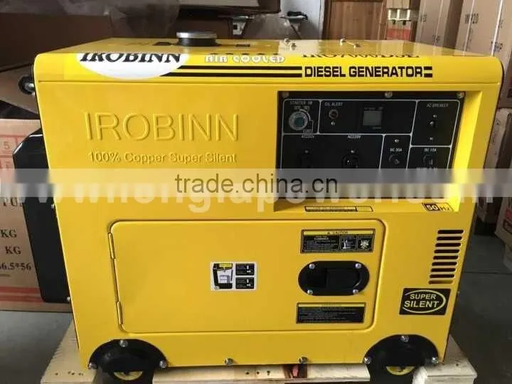 7kVA 7kv Soundproof Silent Canopy Type Diesel Engine Generator Set