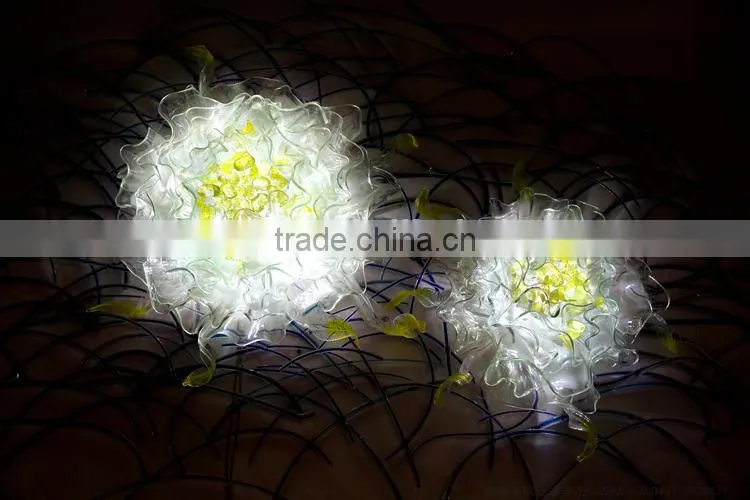 hand blown glass wall decoration XO-20150630&Murano glass chandelier from famous Chinese glass artist Mr Ou