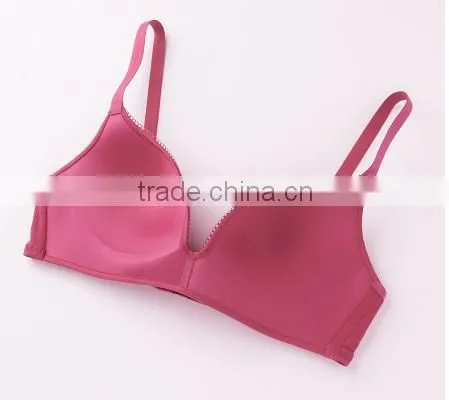 2014 new arrival ladies underwear seamless wireless soft comfortable bra