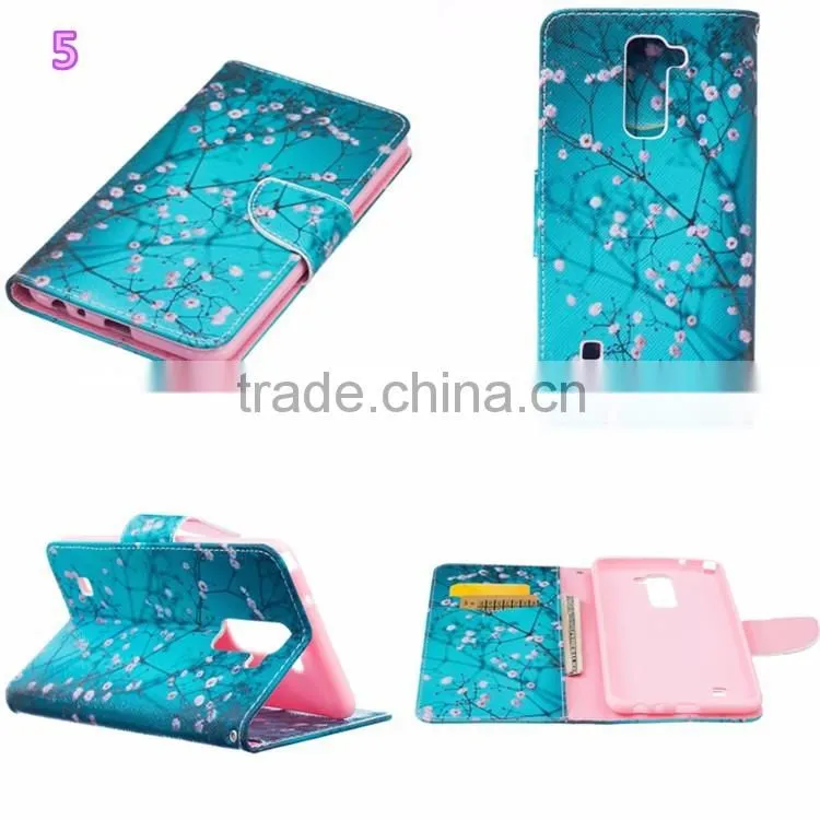 painted colored Leather Cover soft tpu Case for LG Neuxs 5X flowers animals design Case