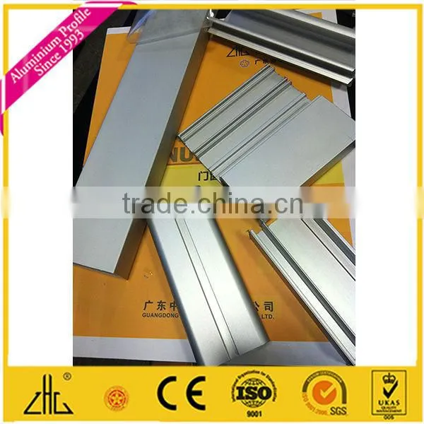 20um anodized polished chanical polishing oxidation process.chemical polishing.aluminum profile for shower factory