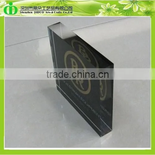 DDB-0087 Trade Assurance Modern Acrylic Logo Sign Block
