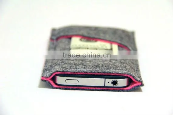 Designer felt pouch for apple iphone4/4s/5