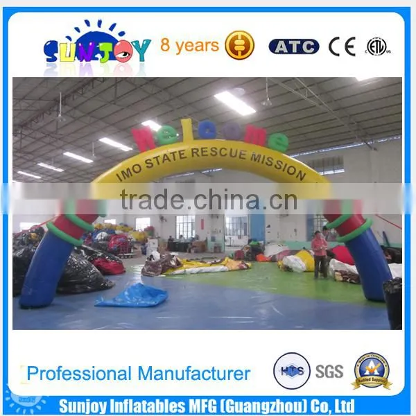 Customized made with your logo advertising inflatable finishing line arch