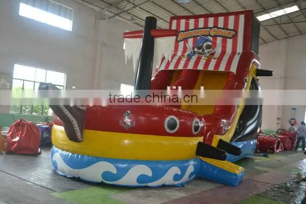 Hot sale inflatable giant pirate ship slide for kid chlidren adult inflatable Corsair