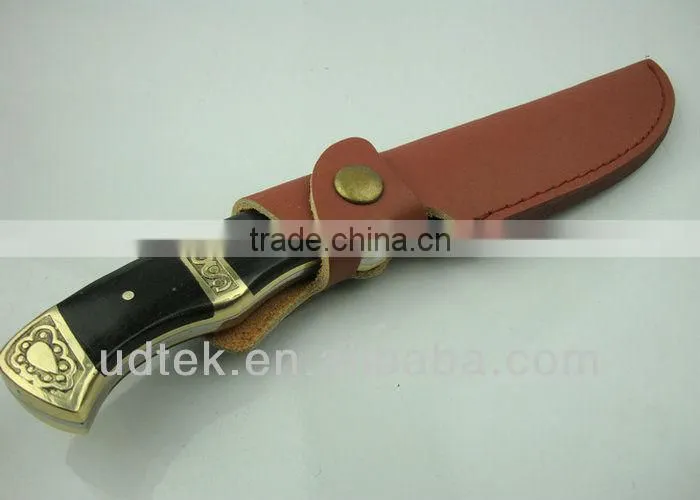 High Quality Black wind spiderman # 2 Hunting Knife Jungle Knife with Ebony/Brass Handle UDTEK01259