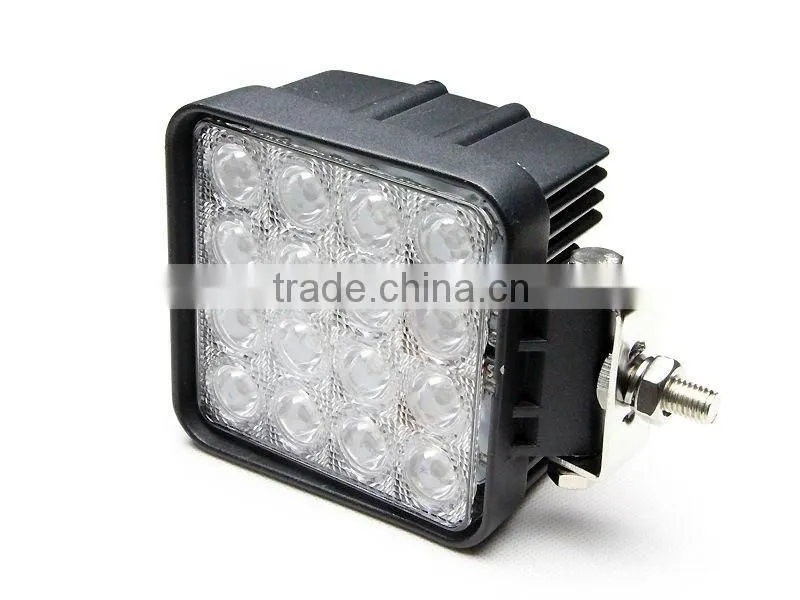 16pcs*3w 48w High Intensity Epsitar LEDS 48W Led Work Light Driving Light Led Offroad Light For 4wd For Jeep Truck