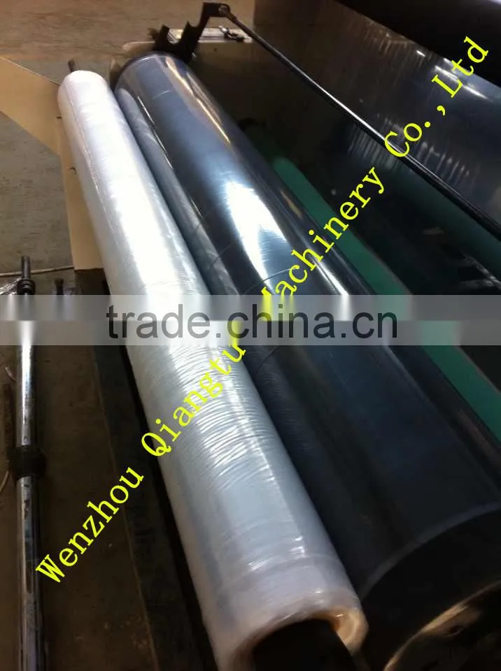 Leading manufacturer two layer co-extrusion rotary die head extruder with back to back rewinder