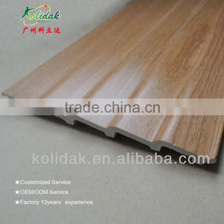 Wave shape PVC profiles door sheet