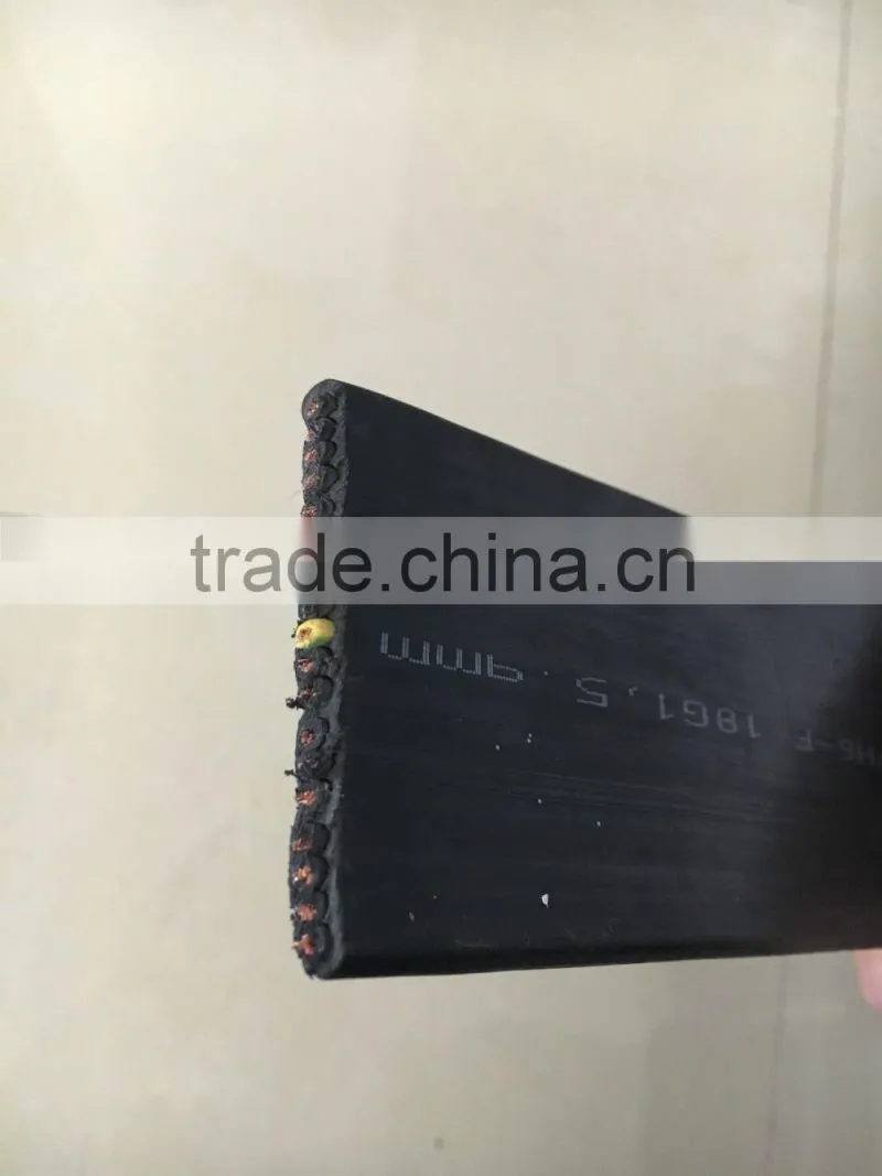 PVC insulated Submersible Pump Cable Flexible Flat Rubber Cable