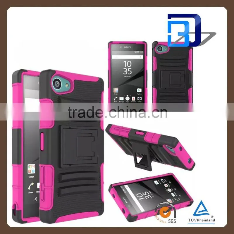 Manufacturer Wholesale Super shockproof case Heavy Duty Armor Slim case with Hard Belt For Sony Xperia Z5 mini lowest price