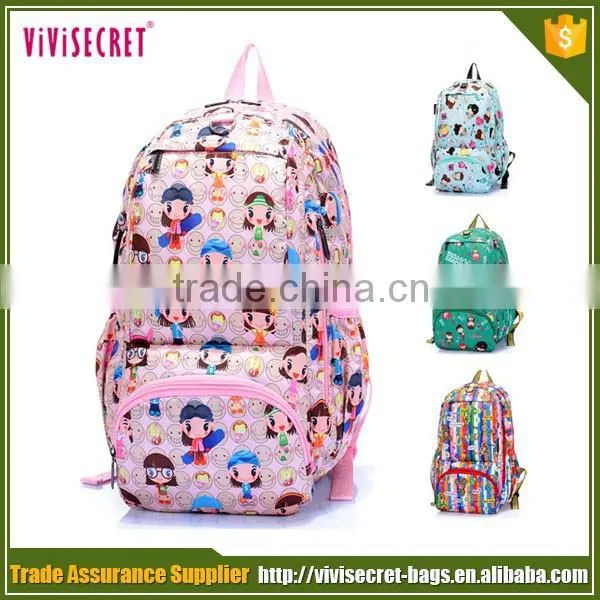Europe style colourful foldable lightweight school bag