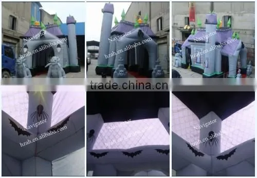 Halloween Inflatable Lighted Haunted House