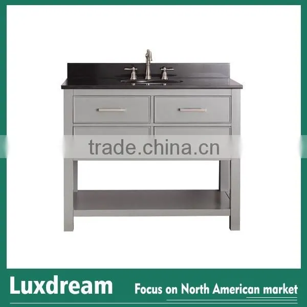 white floor standing bathroom vanity series for USA market
