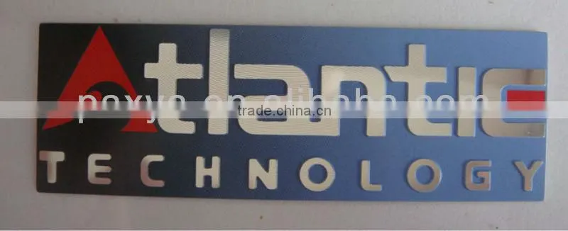 Aluminum nameplates for home appliance