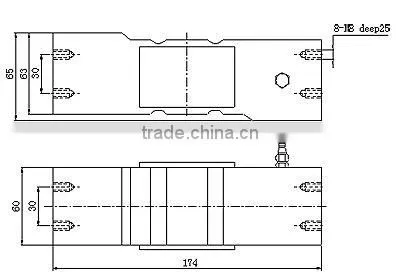 Electronic load cell scale part