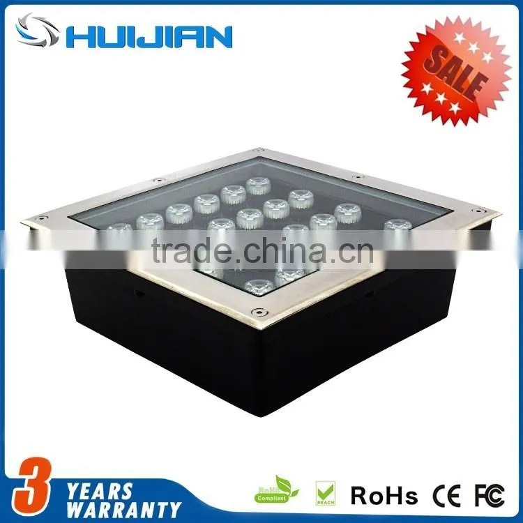 High efficiency floor step outdoor buried lamp IP67 waterproof LED 9W square underground light inground light