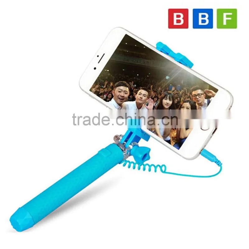 mini selfie stick , wired selfie stick for iphone 6 6s , for iphone selfie stick