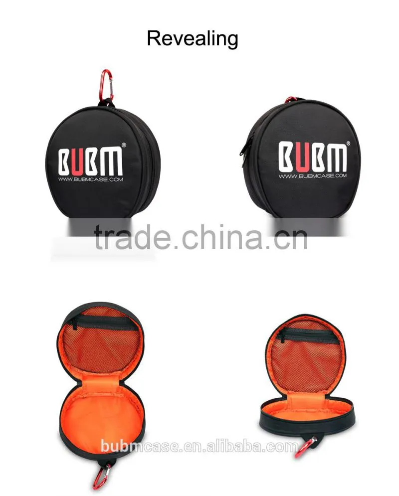 HDJ500 BUBM Round Professional DJ Controller Earphone Black Nylon Bag