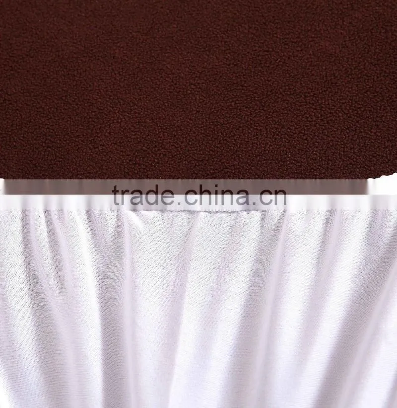 TPU Laminated Waterproof Brown Queen Polar Fleece Fitted Sheets