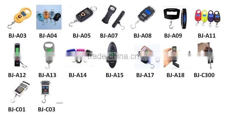 High precision mini digital hanging luggage scale weighing hand scale 10kg/50kg