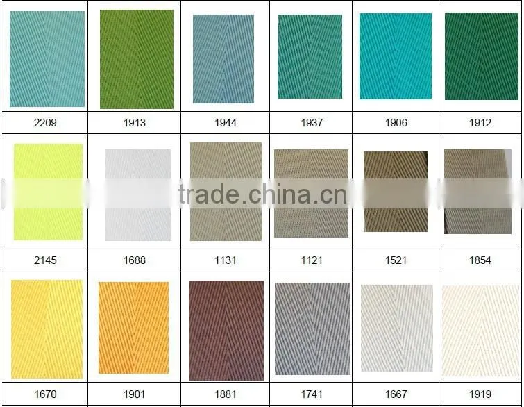 Various Colors V Pattern Nylon Webbing, Weave Nylon Webbing, Bag, Garments, Shoes, Belts and Furniture Use Webbing