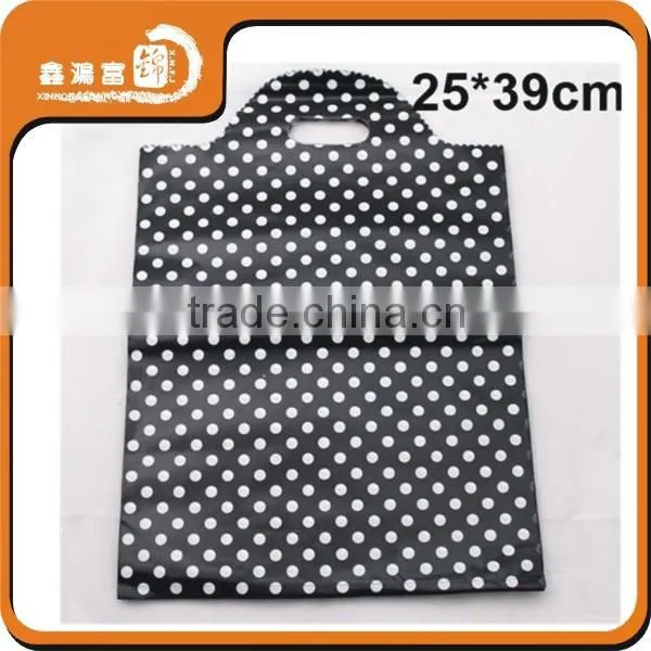 custom shopping printing packaging plastic bag flexiloop handle
