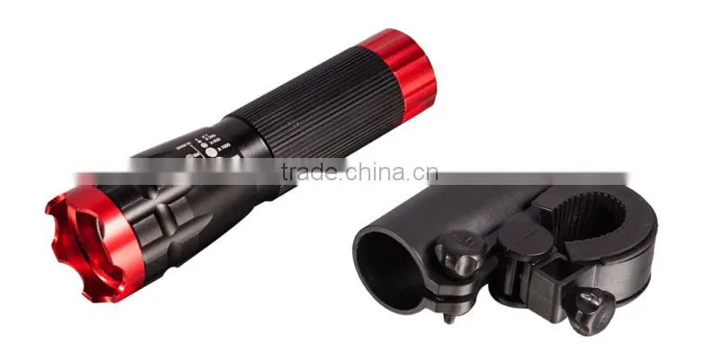Waterproof bright bicycle led light zoomable powerful bike light easy to mount