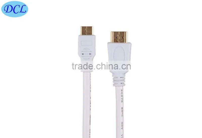1.5m White hdmi to mini hdmi cable