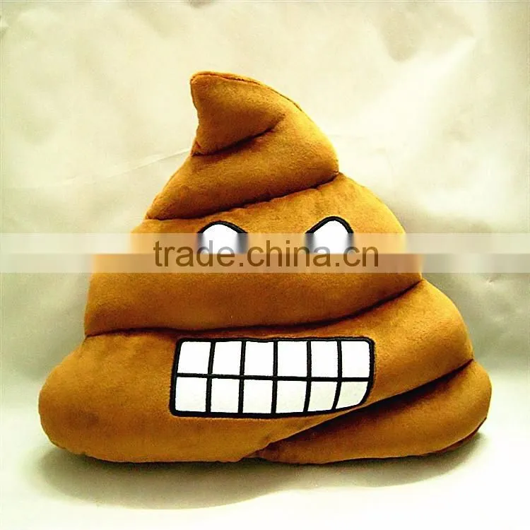 Cute Poop Shaped EmojI Poo Emoticon Soft stuffed Cushion Pillow